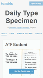 Mobile Screenshot of dailytypespecimen.com