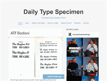 Tablet Screenshot of dailytypespecimen.com